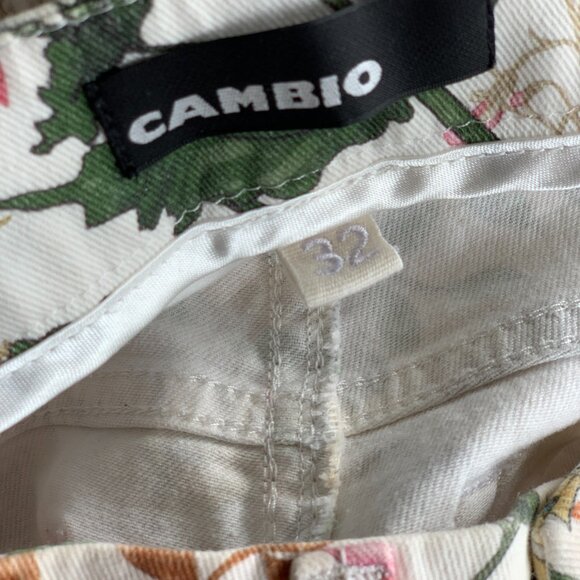 Cambio Floral Print Zippered Ankle Pants, Perfect For Spring/Summer - Size US 2 - Picture 7 of 11